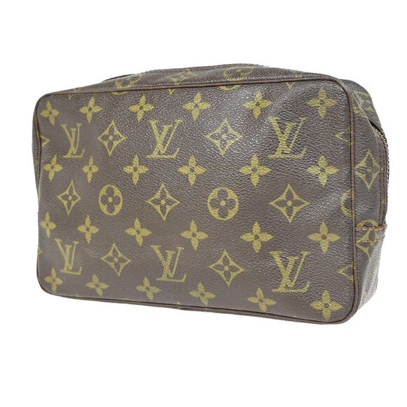 LOUIS VUITTON Trousse Toilette 23 Clutch Hand Bag Monogram Brown - Picture 1 of 15